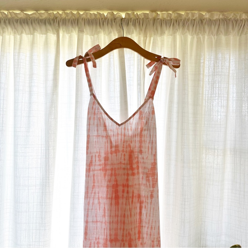 NW/OT Beachy tie-dye swim cover-up maxi - Picture 5 of 7